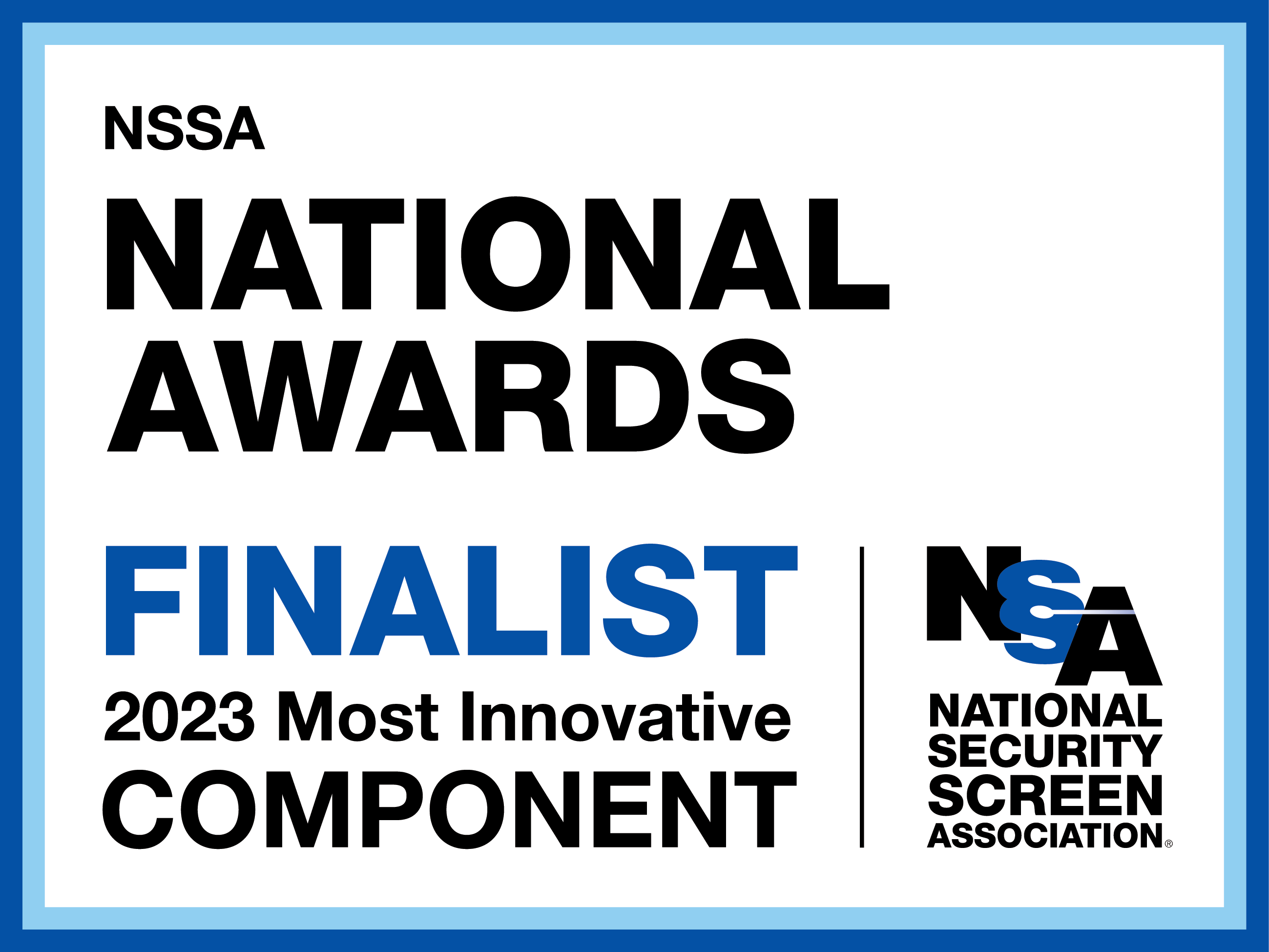 NSSA National Awards finalist 2023 - Most Innovative Component